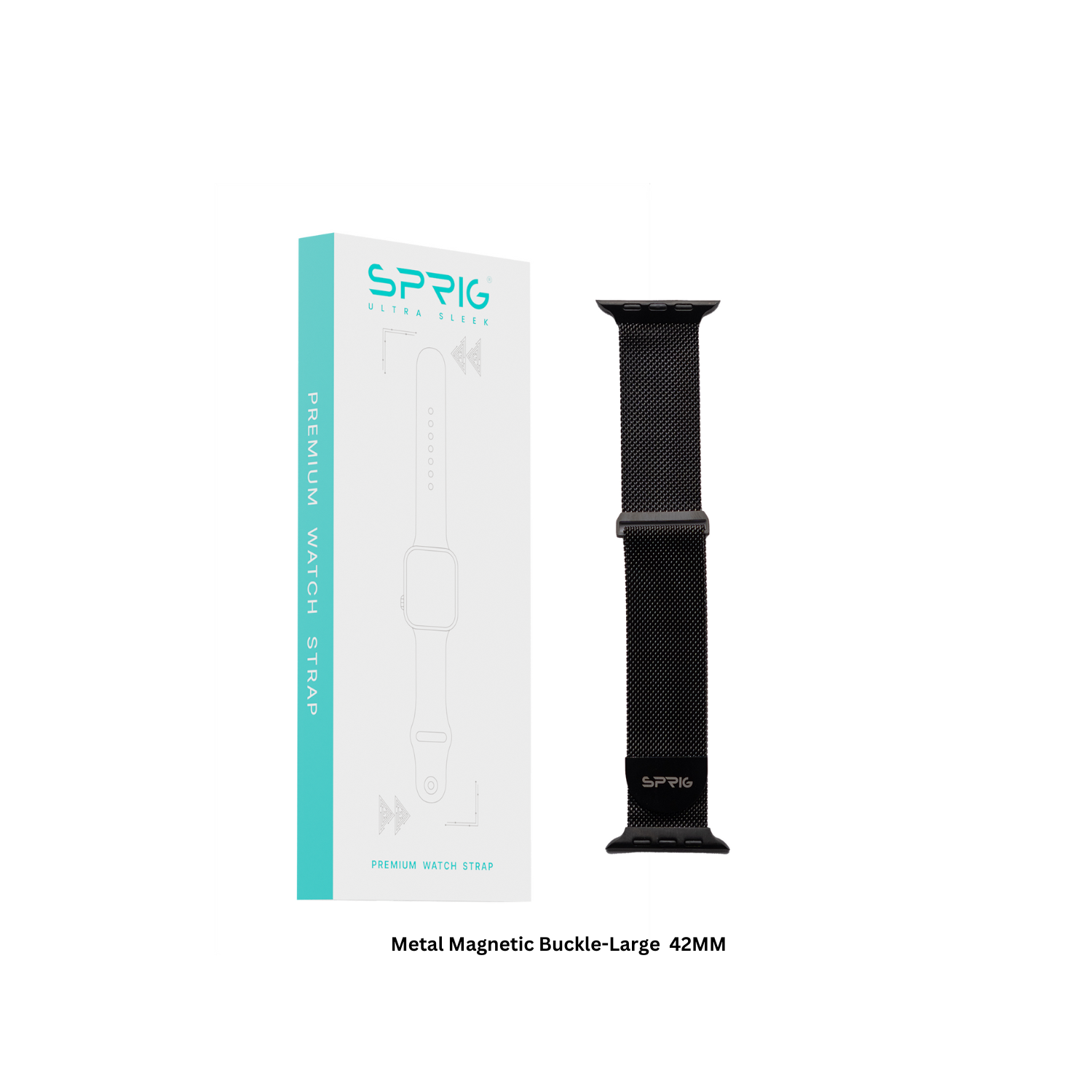 Metal Magnetic Buckle-Black Small 42MM