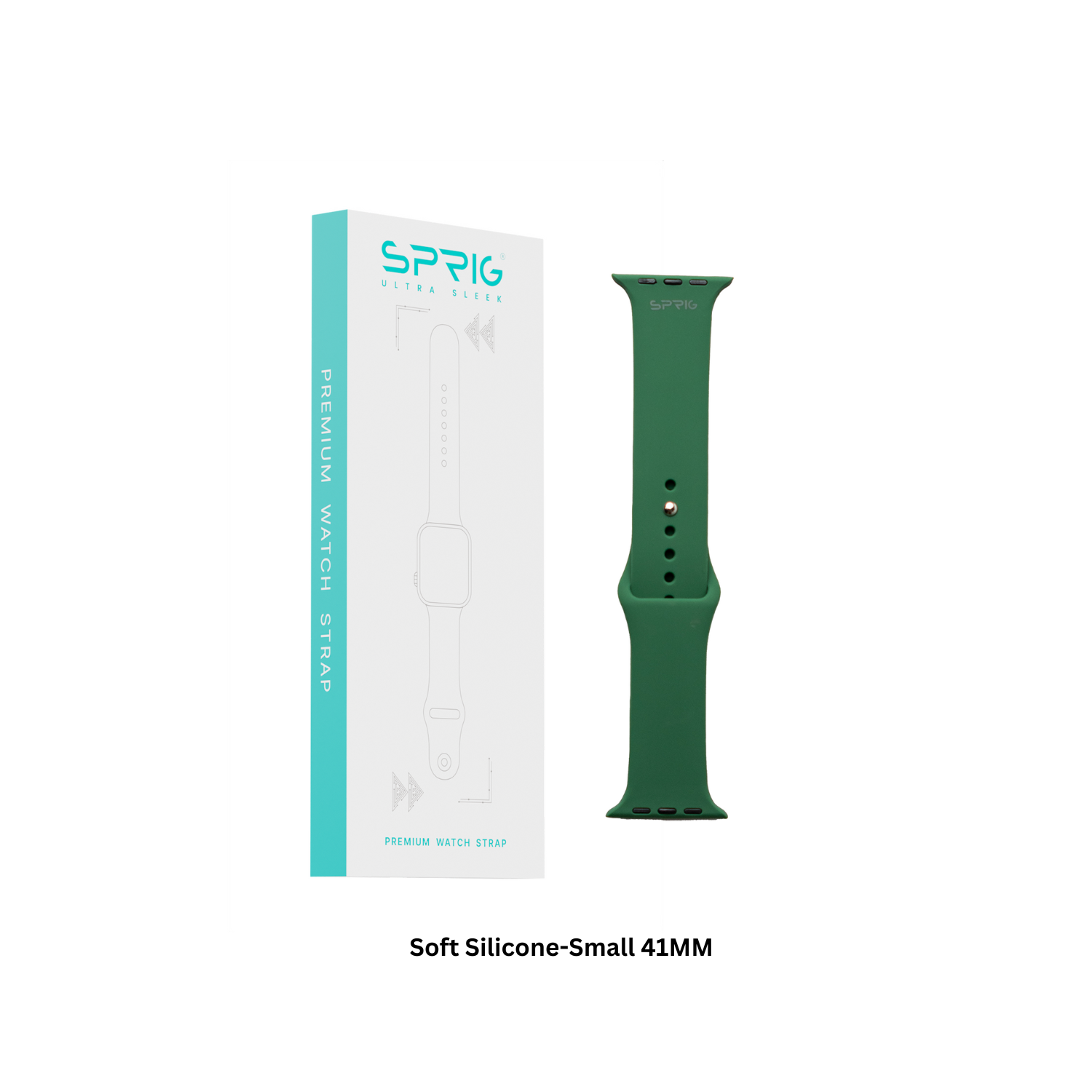 Soft Silicone-Green-Small 41MM