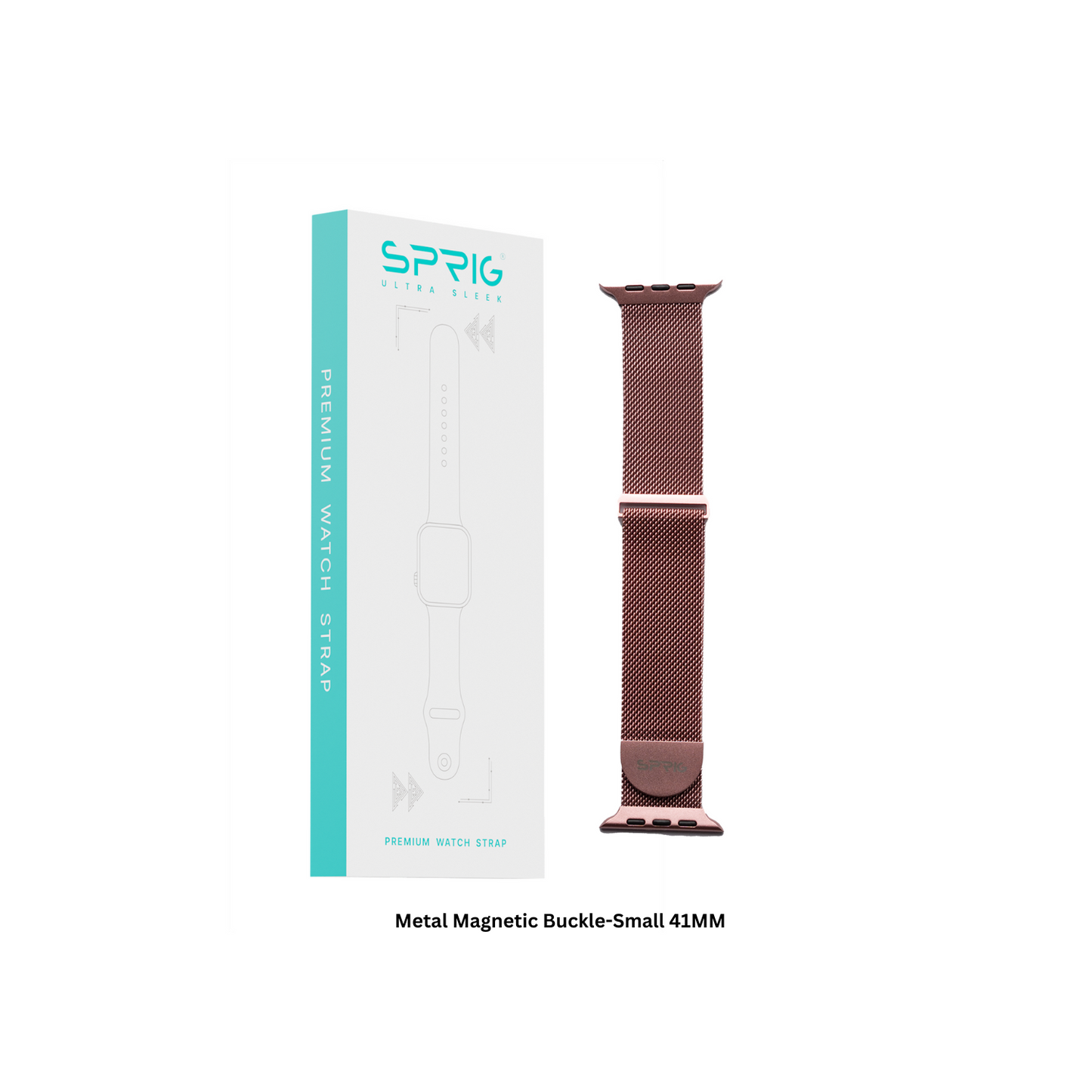 Metal Magnetic Buckle-Pink Small 41MM