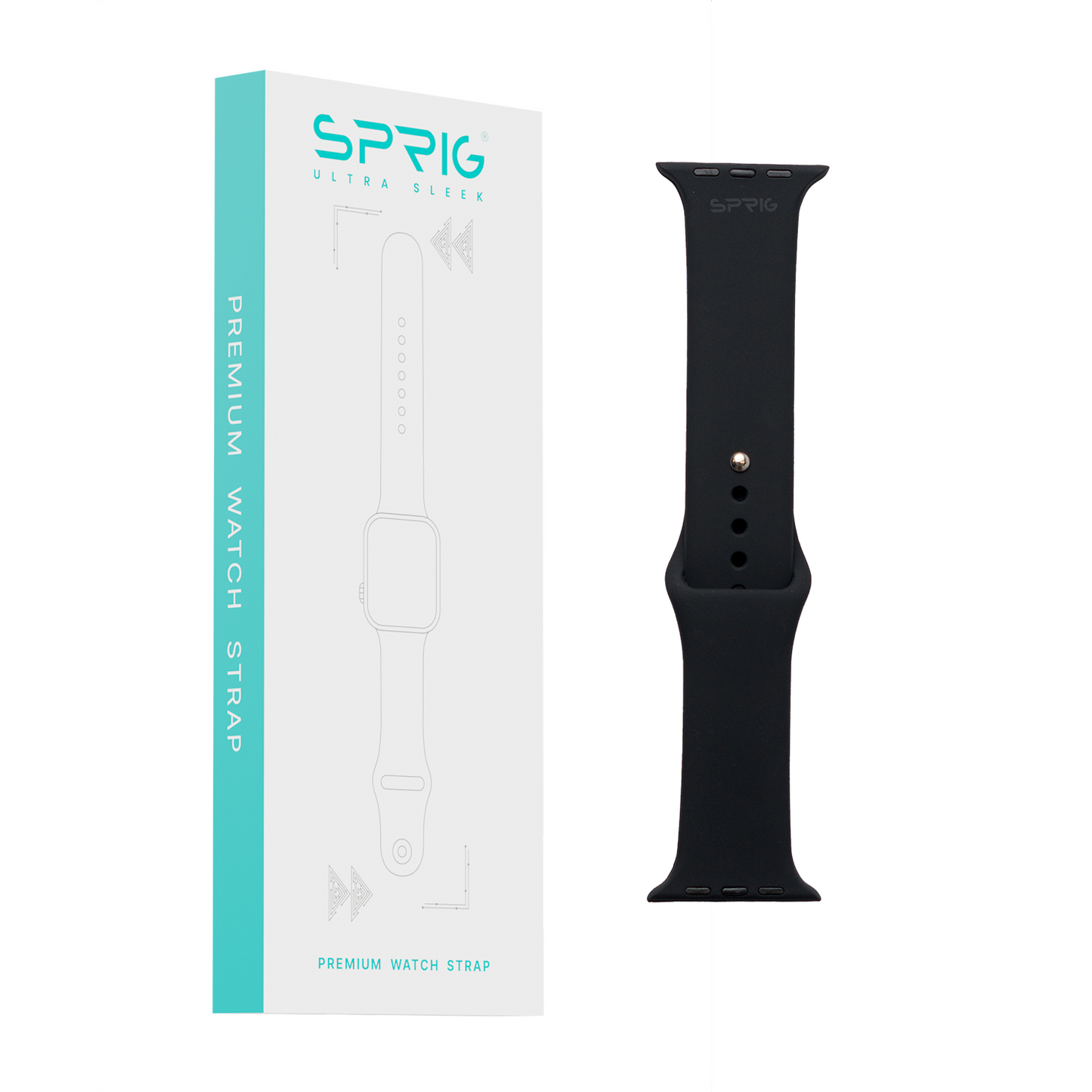 Soft Silicone Strap-Black