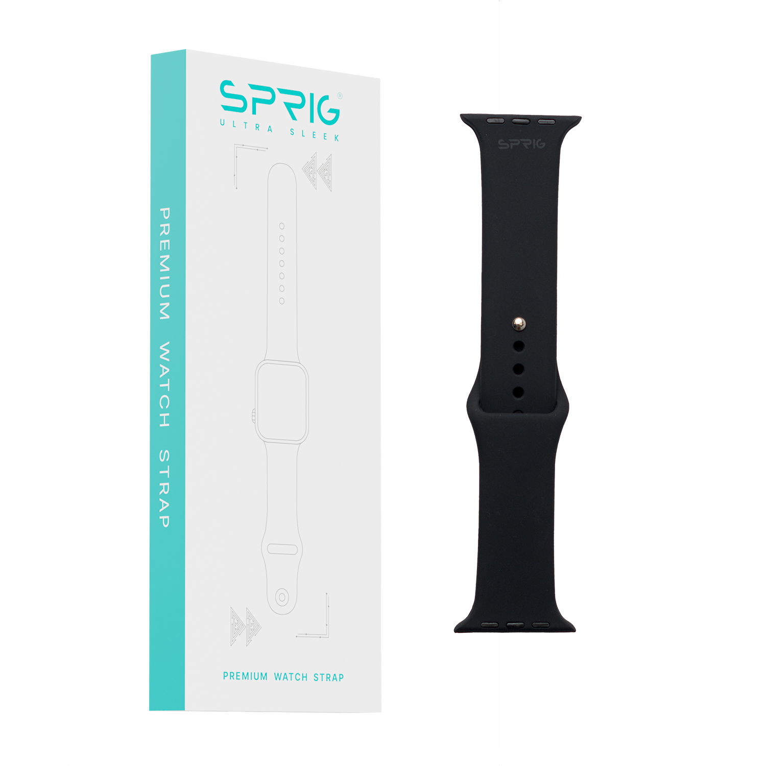 Soft Silicone Strap-Black