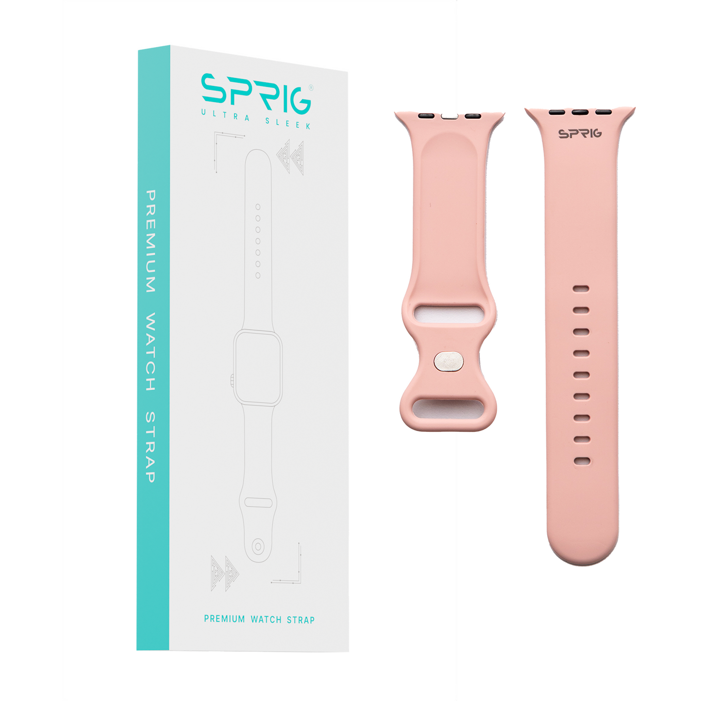 Butterfly Silicone Strap-Rose Pink