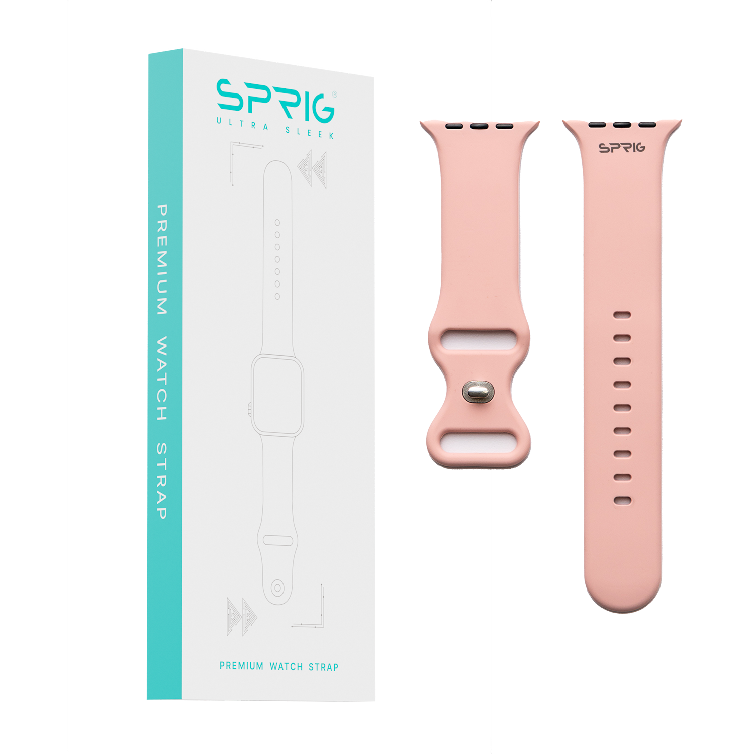Butterfly Silicone Strap-Rose Pink