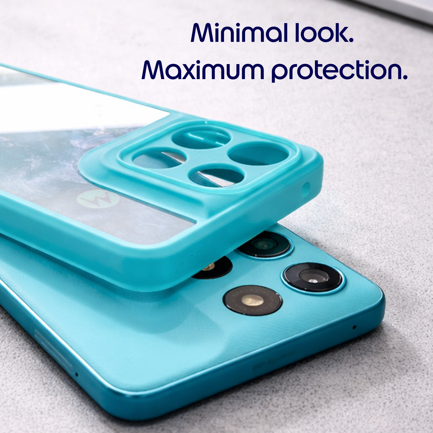 AuraShine (TPU PC)-Curacao Blue Transparent