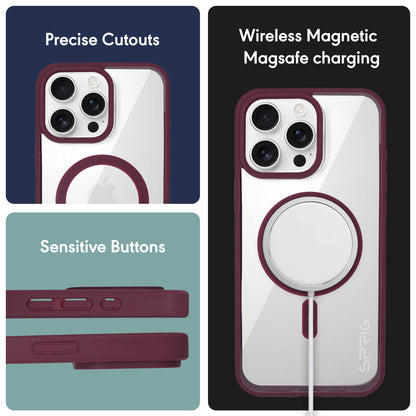 FusionMag-Wine Red Transparent Magsafe