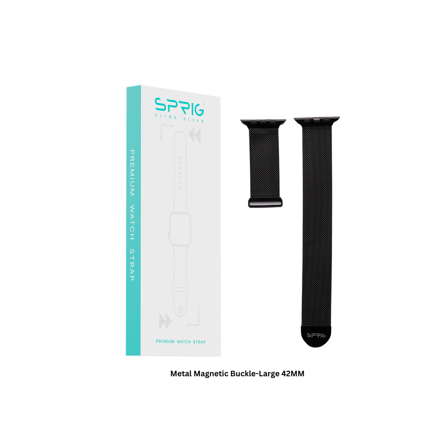 Metal Magnetic Buckle-Black Small 42MM