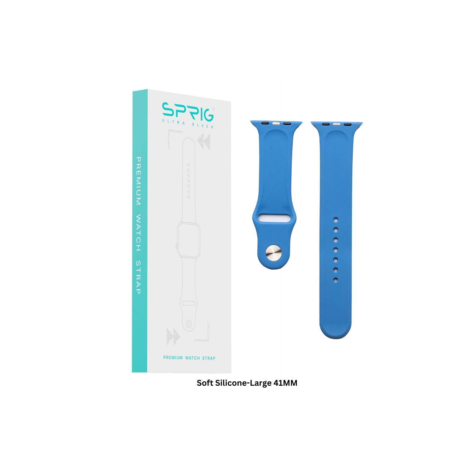 Soft Silicone-Blue Large 41MM