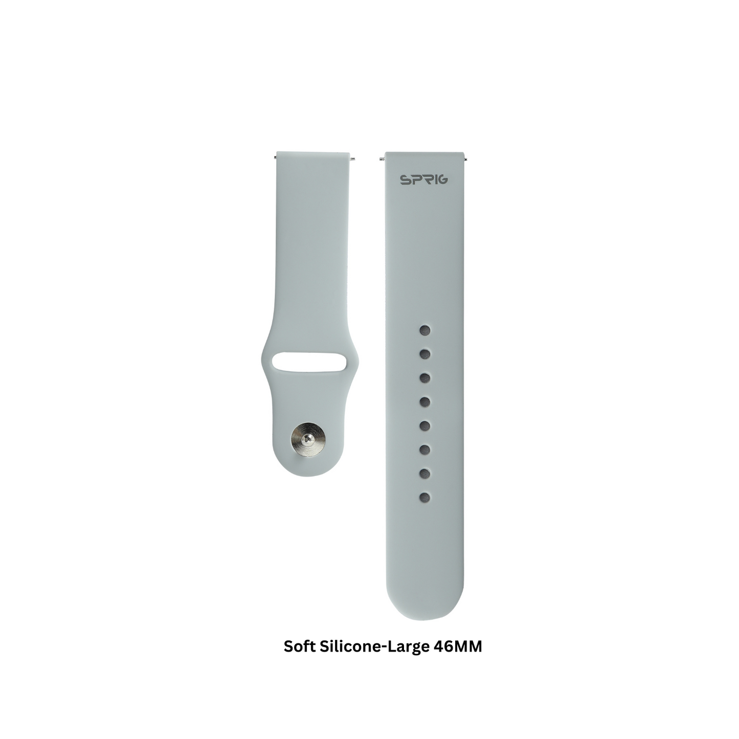 Soft Silicon Classic-Light Grey-Large 46MM