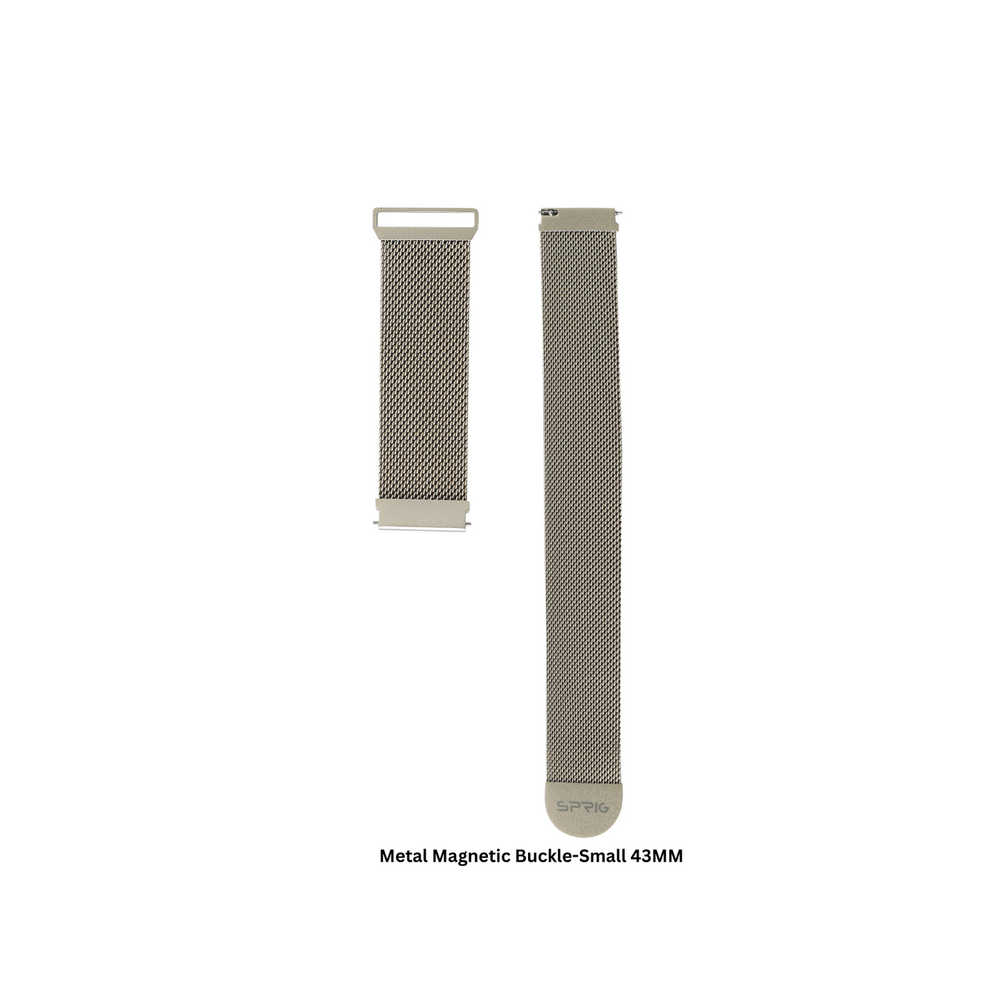 Metal Magnetic Buckle-Golden Brown Small 43MM