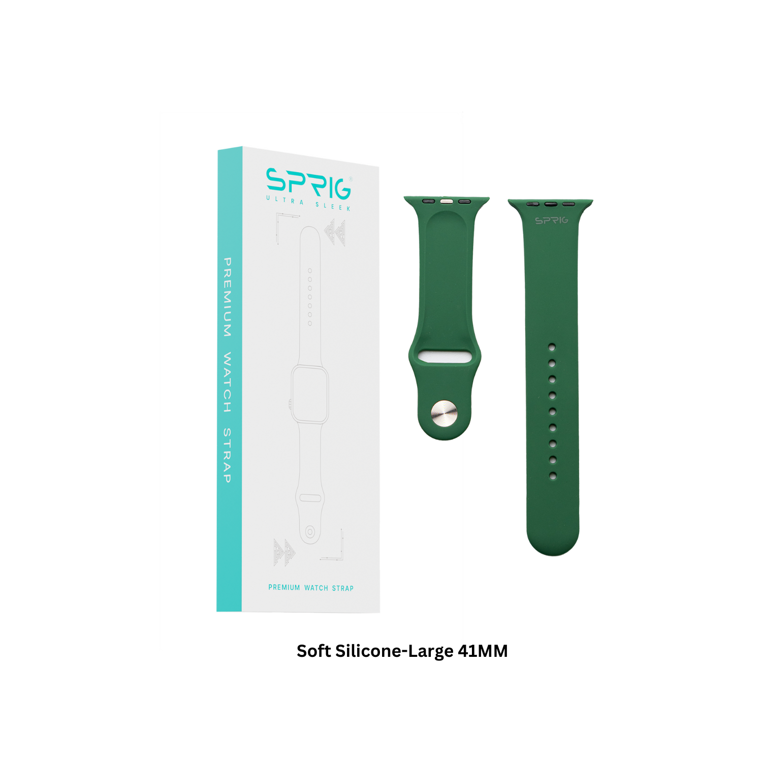 Soft Silicone-Green Large 41MM