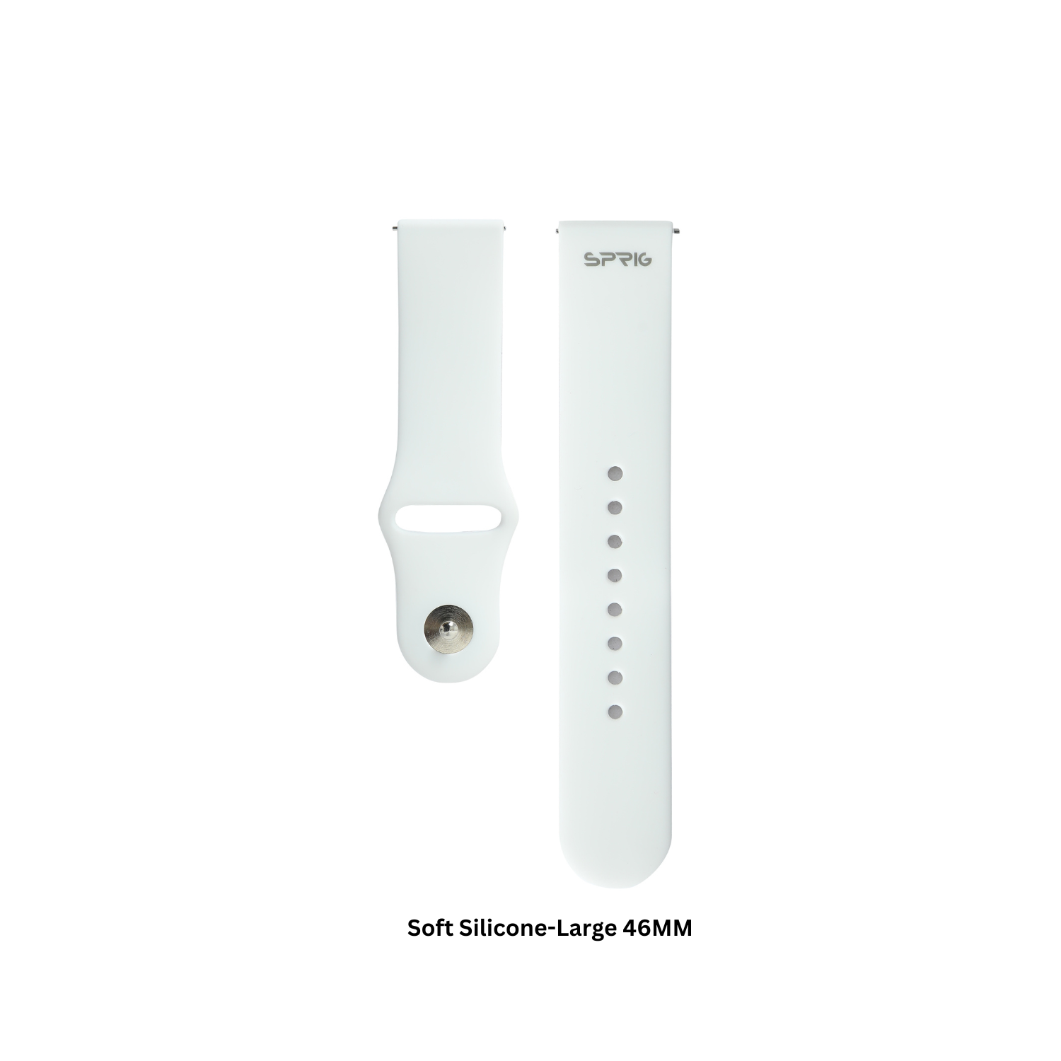 Soft Silicon Classic-White-Large 46MM