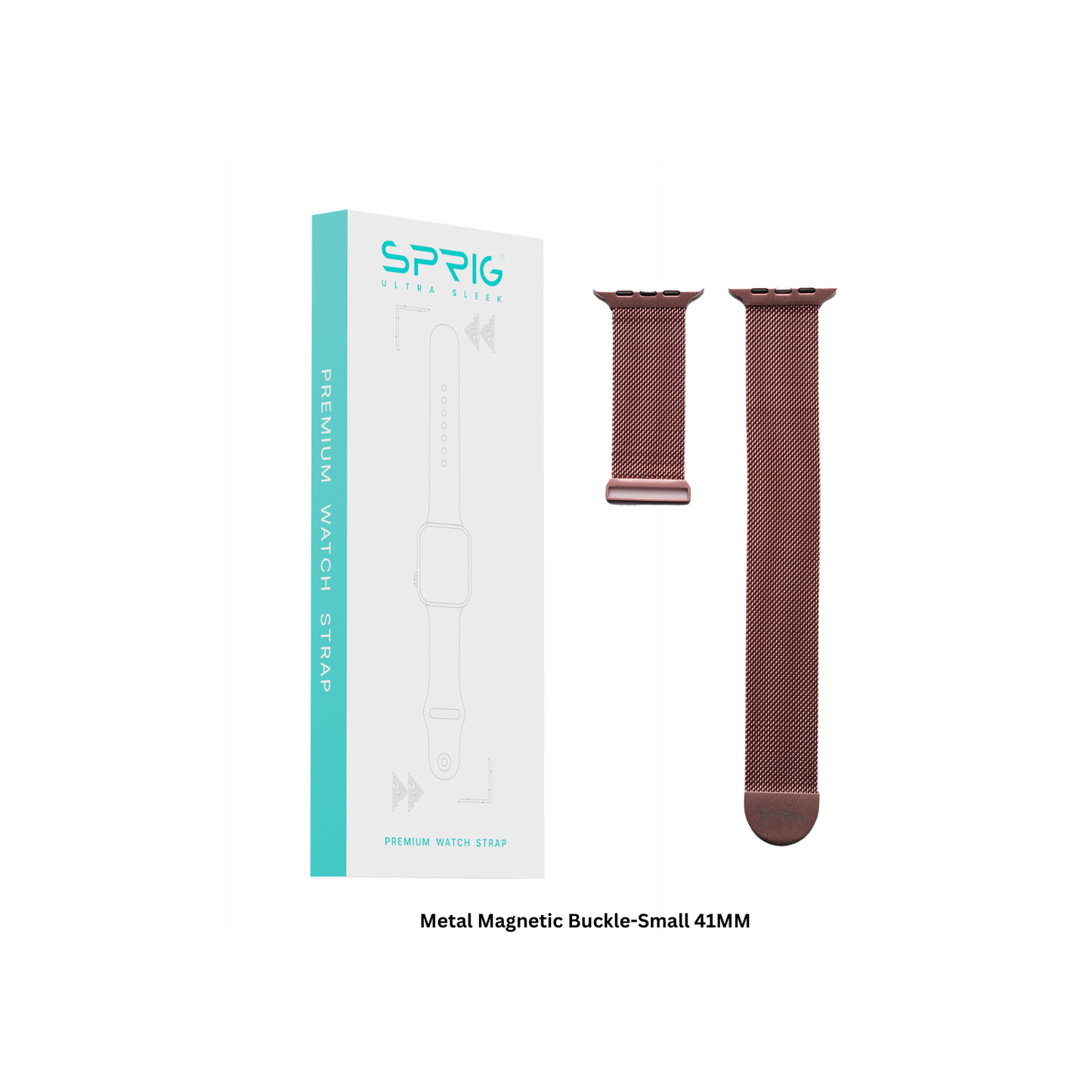 Metal Magnetic Buckle-Pink Small 41MM