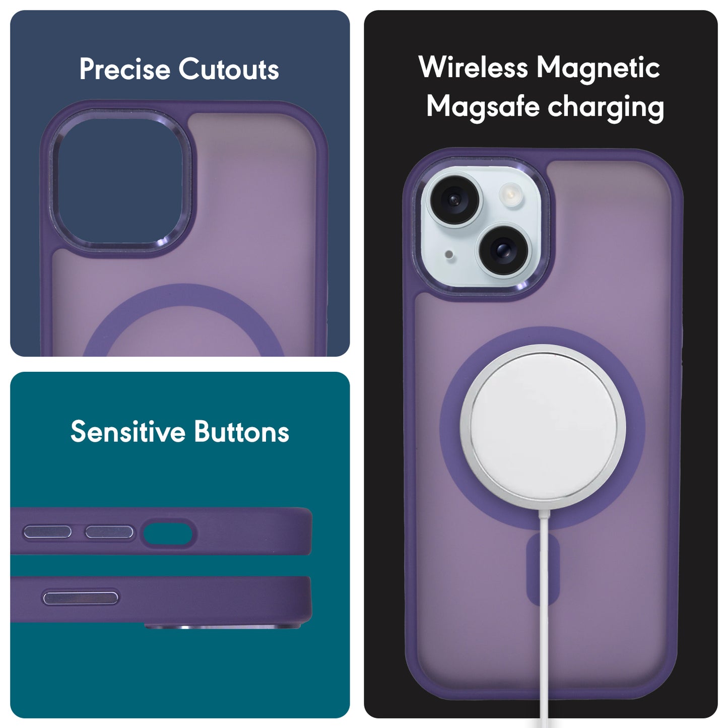 Translucent Magsafe-Dark Purple