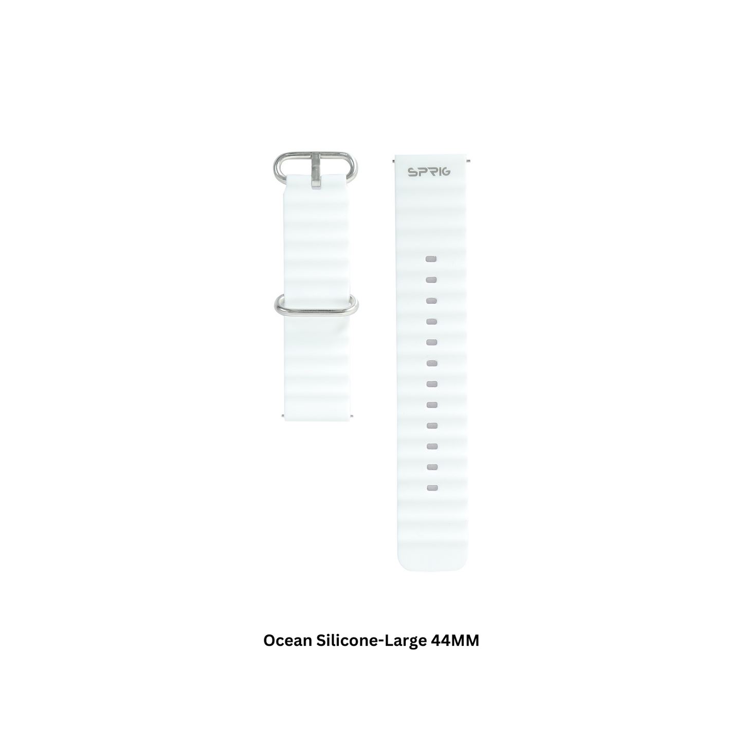 Silicone Ocean-White-Large 44MM