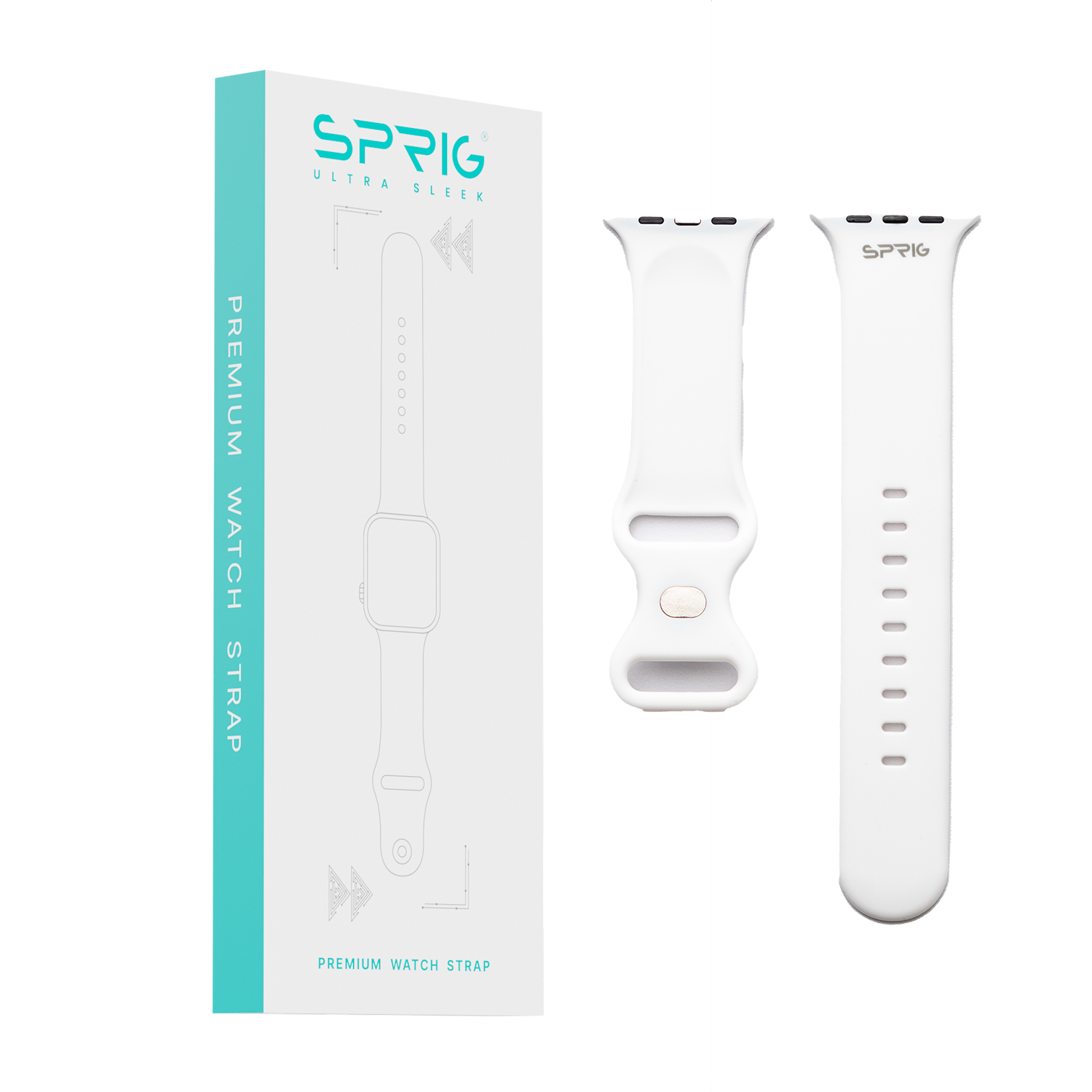 Butterfly Silicone Strap-White