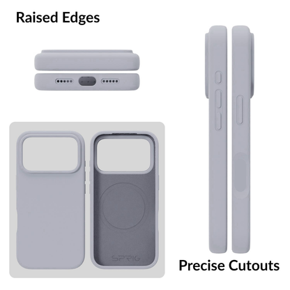 SilkMag (Liquid Silicone Magsafe)-Blue Grey