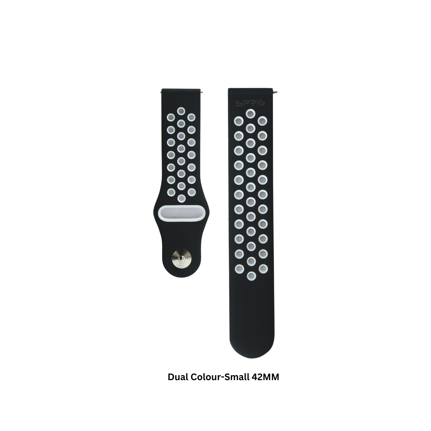 Dual Color Classic-Black White-Small 42MM