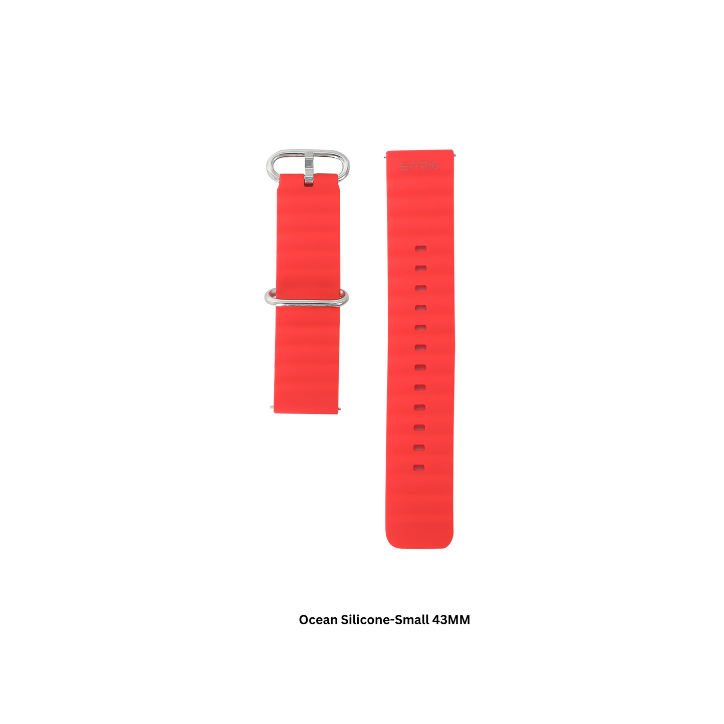 Ocean Silicone-Red Small 43MM