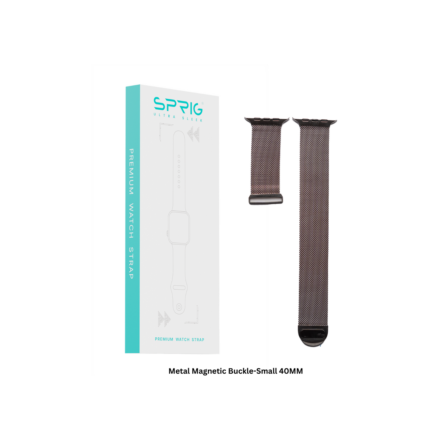 Metal Magnetic Buckle-Silver Small 40MM