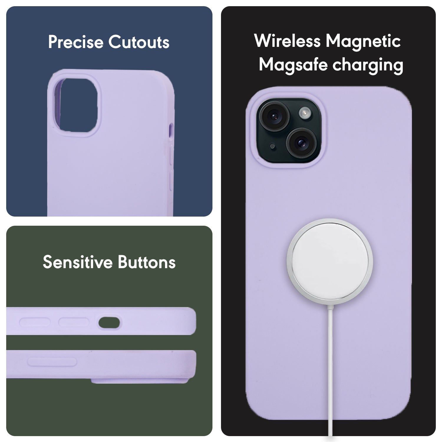 Liquid Silicon Magsafe-Light Purple