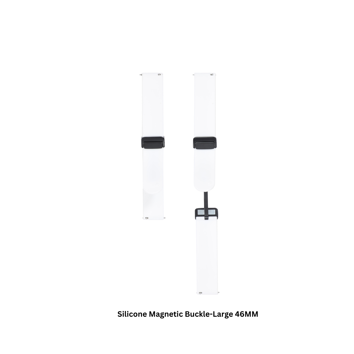 Magnetic Silicone Classic LTE-White-Large 46MM