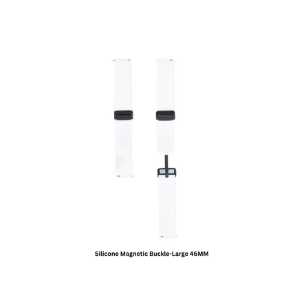 Magnetic Silicone Classic LTE-White-Large 46MM