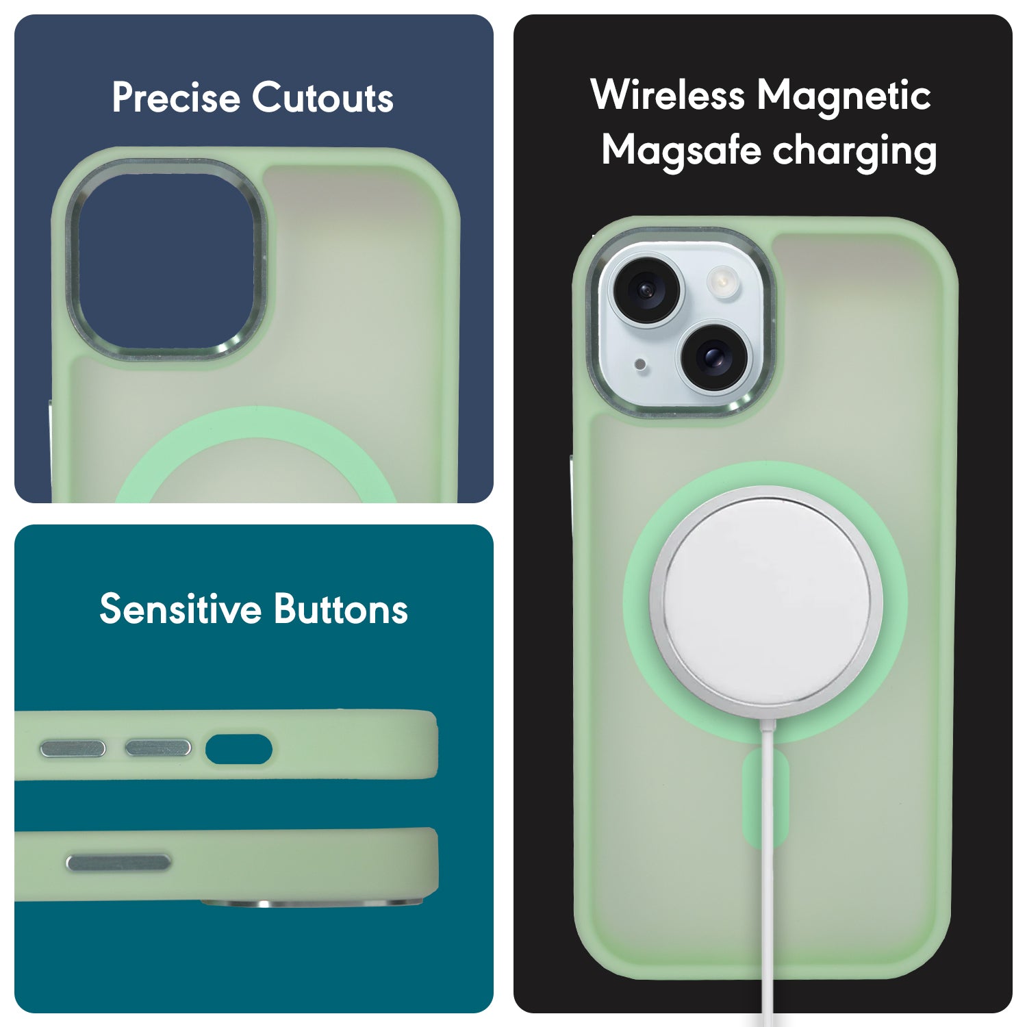 Translucent Magsafe-Tea Green