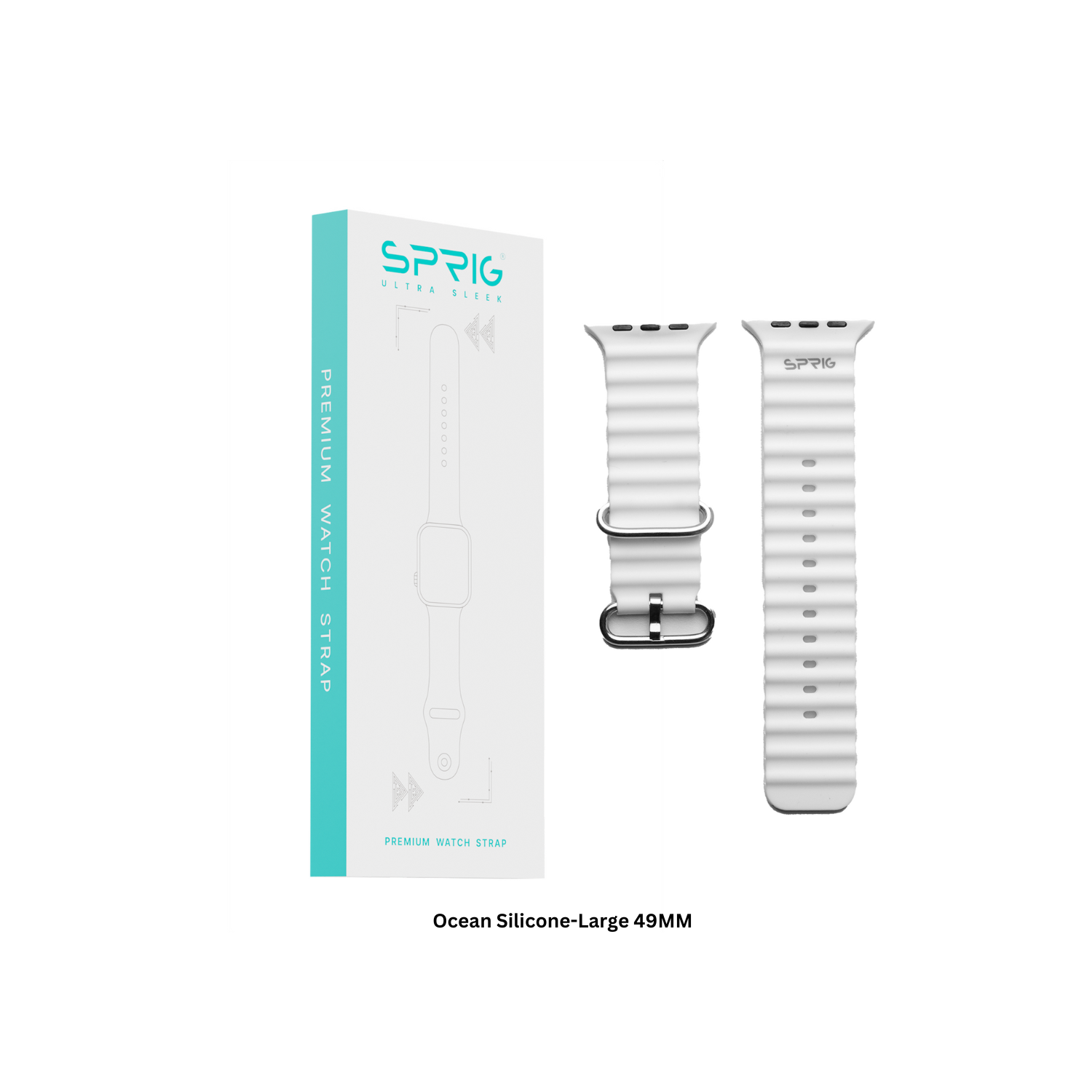 Ocean Silicone-White Large 49MM