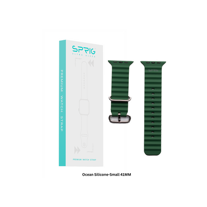 Ocean Silicone-Green Small 41MM