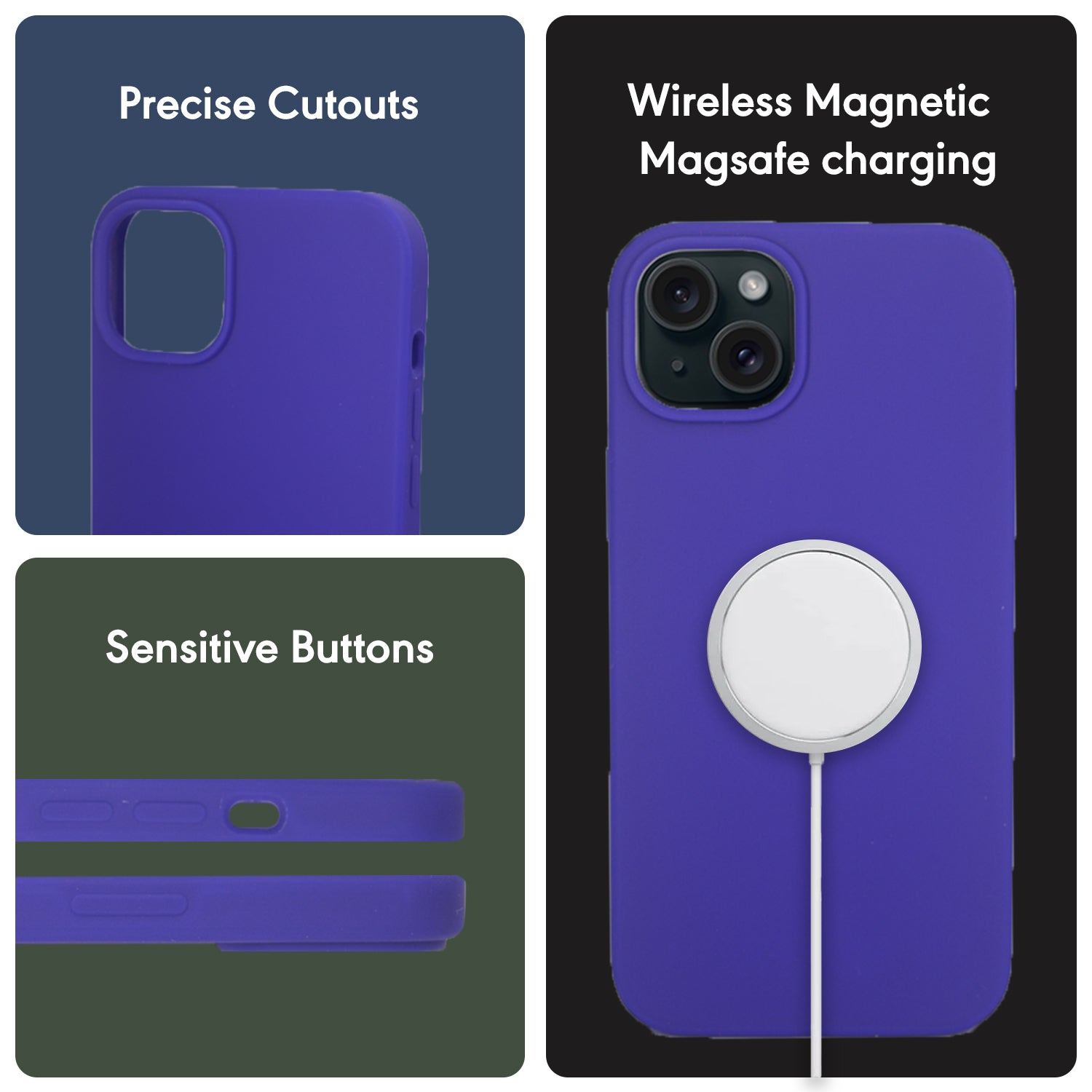 Liquid Silicon Magsafe-Dark Violet