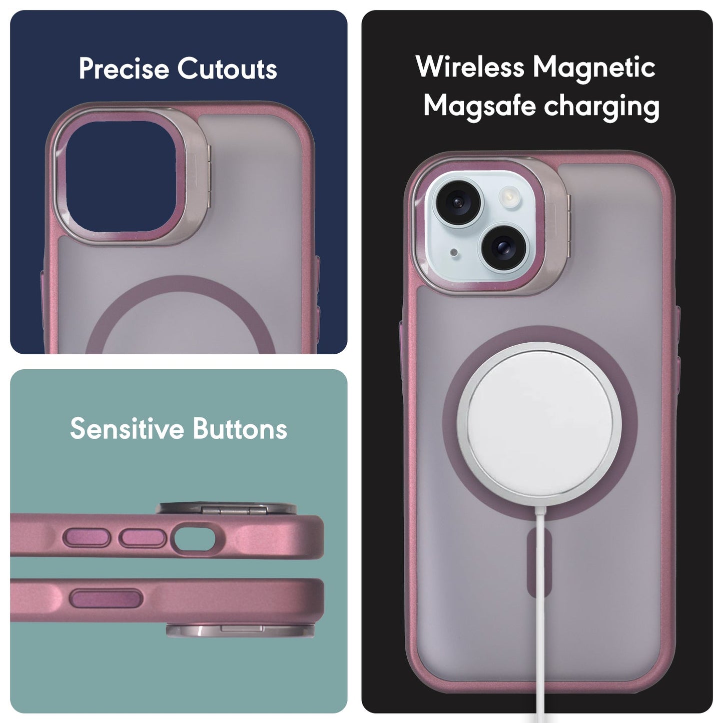 MistMag Camera Glass Stand-Cherry Red