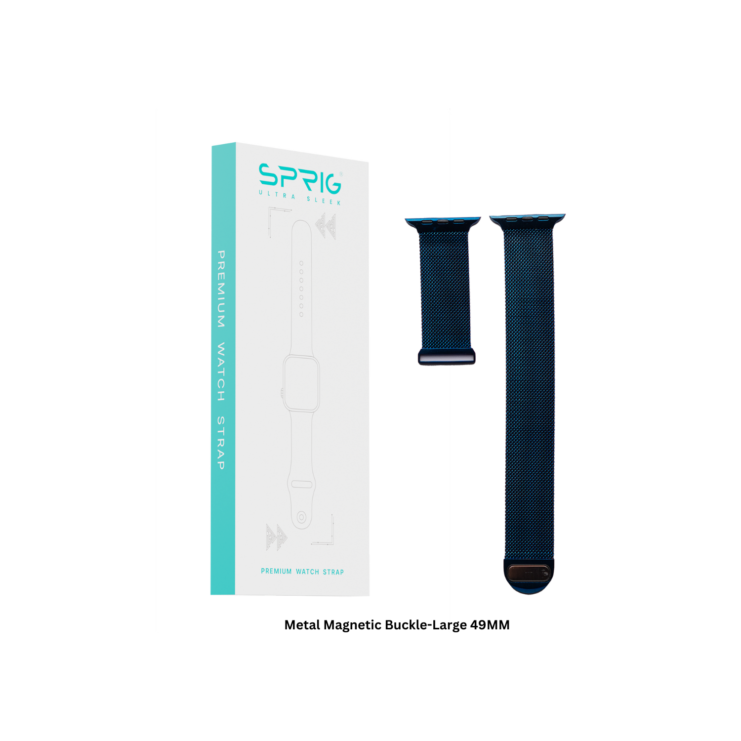 Metal Magnetic Buckle-Blue Large 49MM