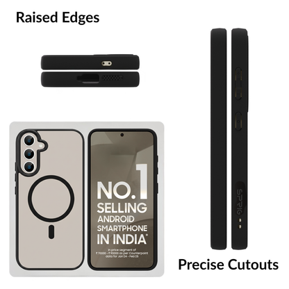 EdgeMag (TPU PC Magsafe)-Black Transparent