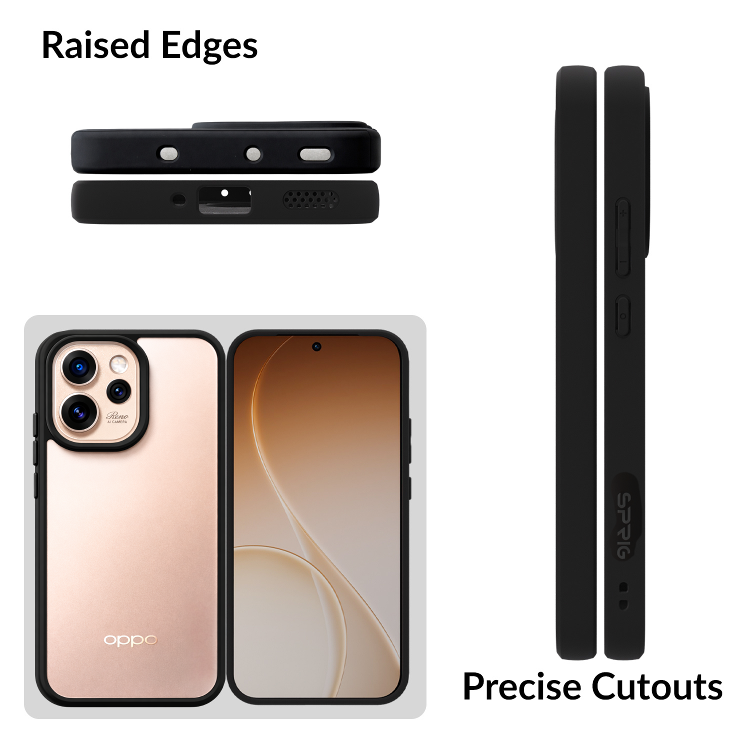 EdgeTone (TPU PC)-Black Transparent