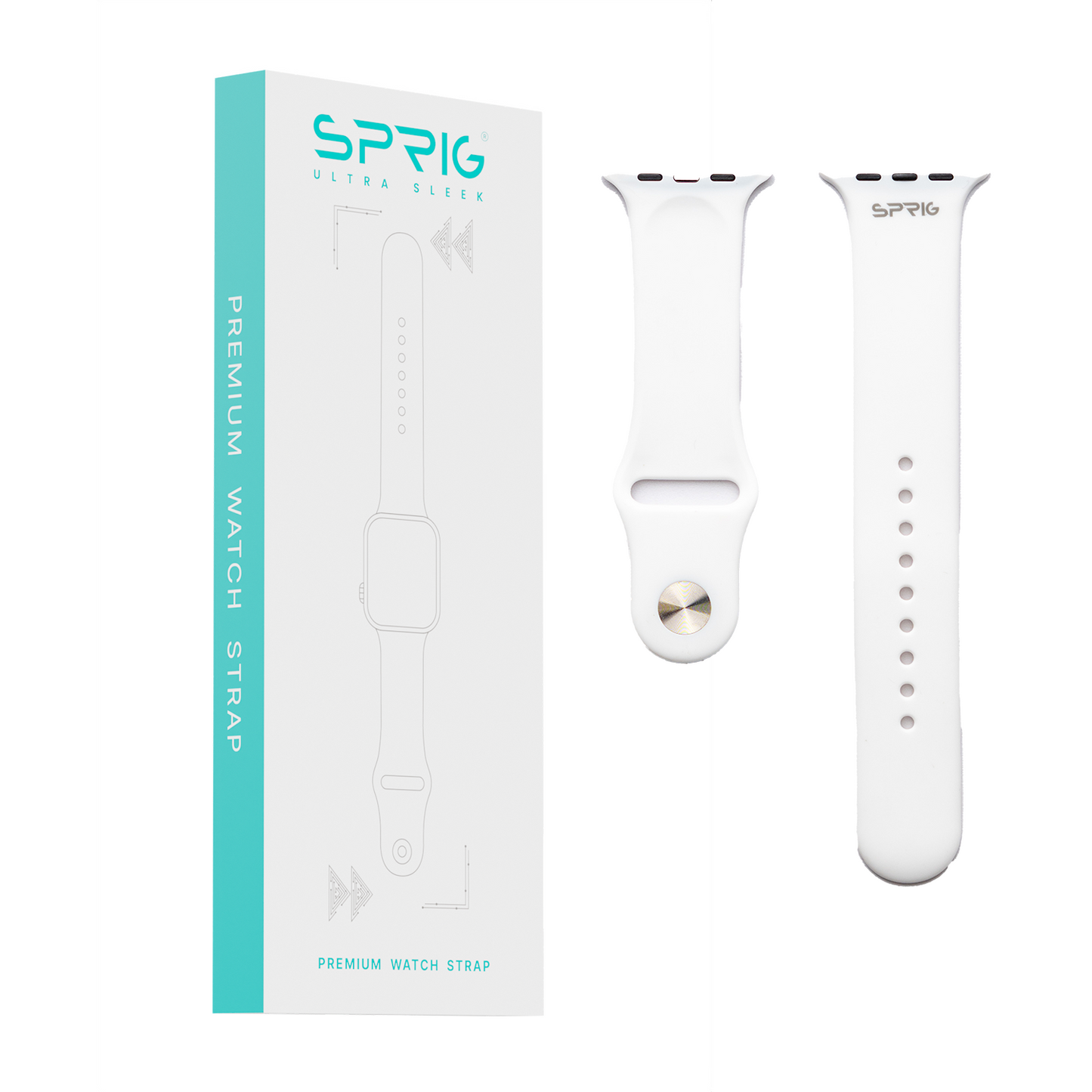 Soft Silicone Strap-White