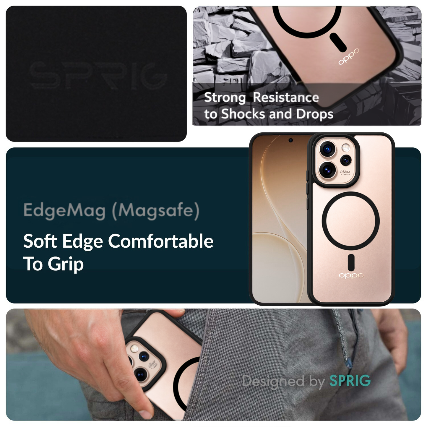 EdgeMag (TPU PC Magsafe)-Black