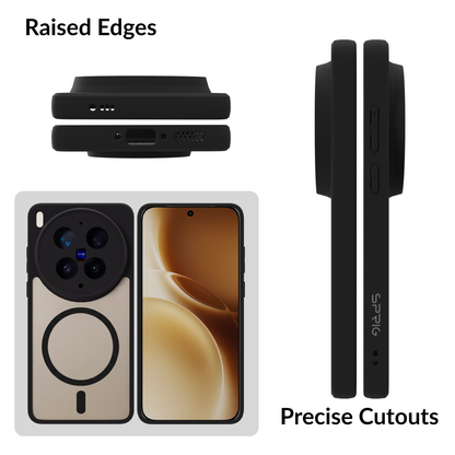 EdgMag (TPU PC Magsafe)-Black Transparent