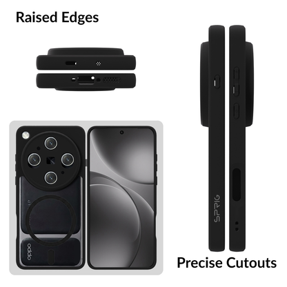EdgMag (TPU PC Magsafe)-Black Transparent