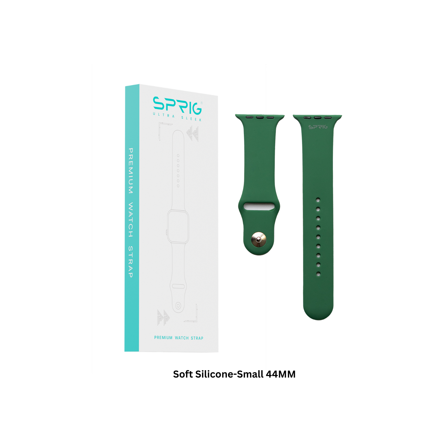 Soft Silicone-Green-Small 44MM