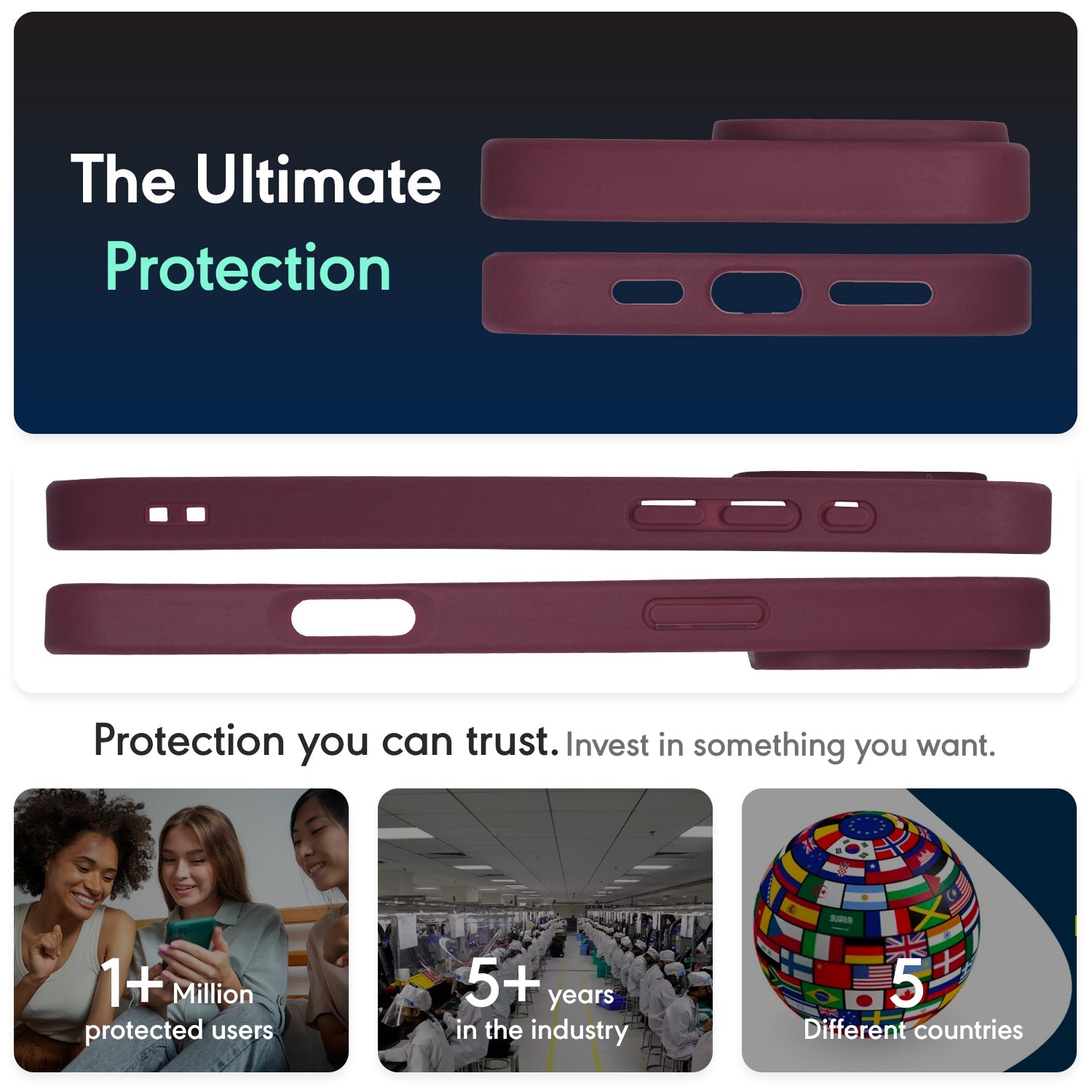 FusionMag-Wine Red Transparent Magsafe