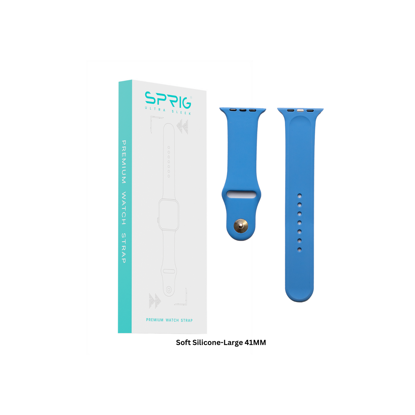 Soft Silicone-Blue Large 41MM