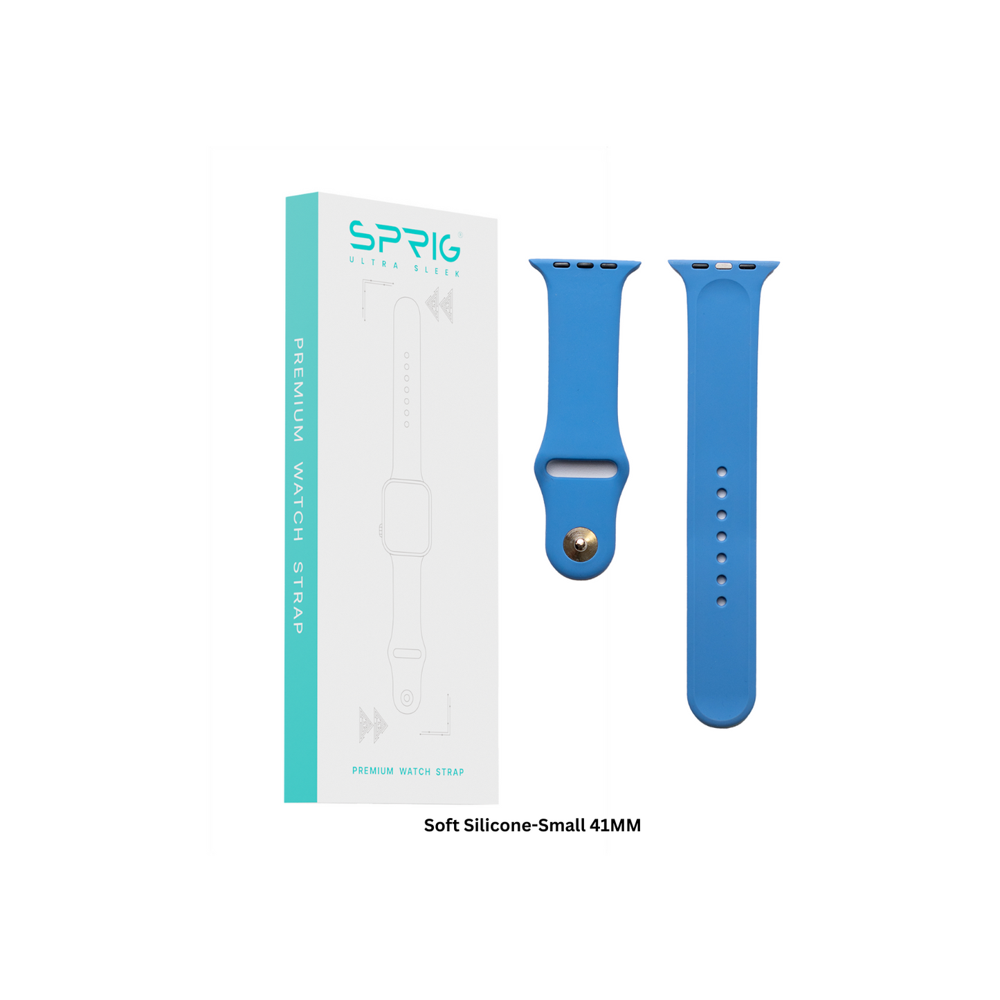 Soft Silicone-Blue Small 41MM