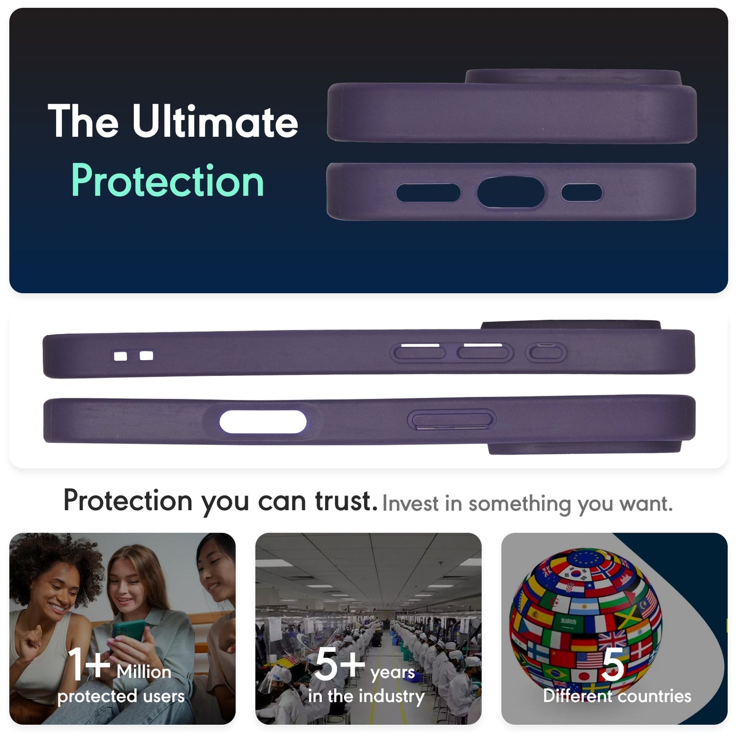 FusionMag-Dark Purple Transparent Magsafe