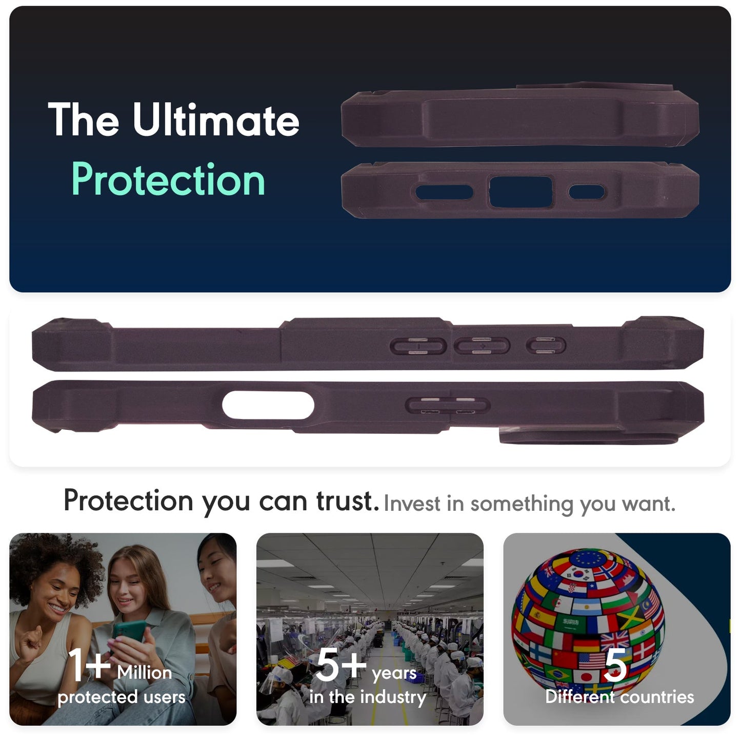 FortArmor Plain-Dark Purple