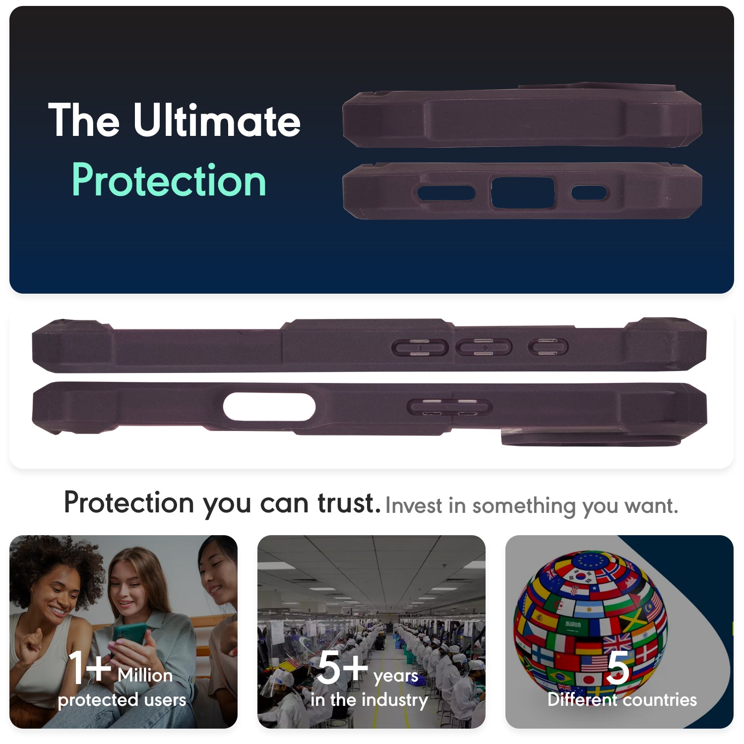 FortArmor Plain-Dark Purple