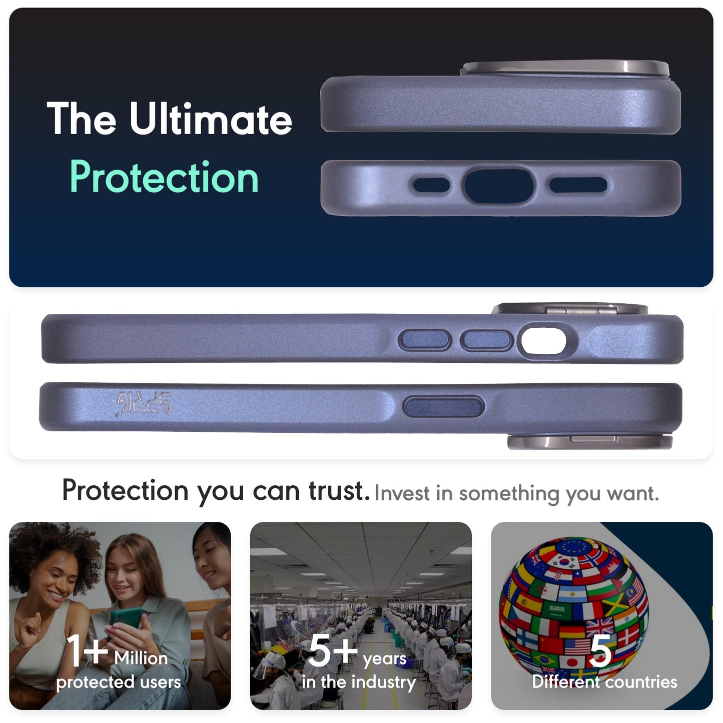 MistMag Camera Glass Stand-Dark Blue