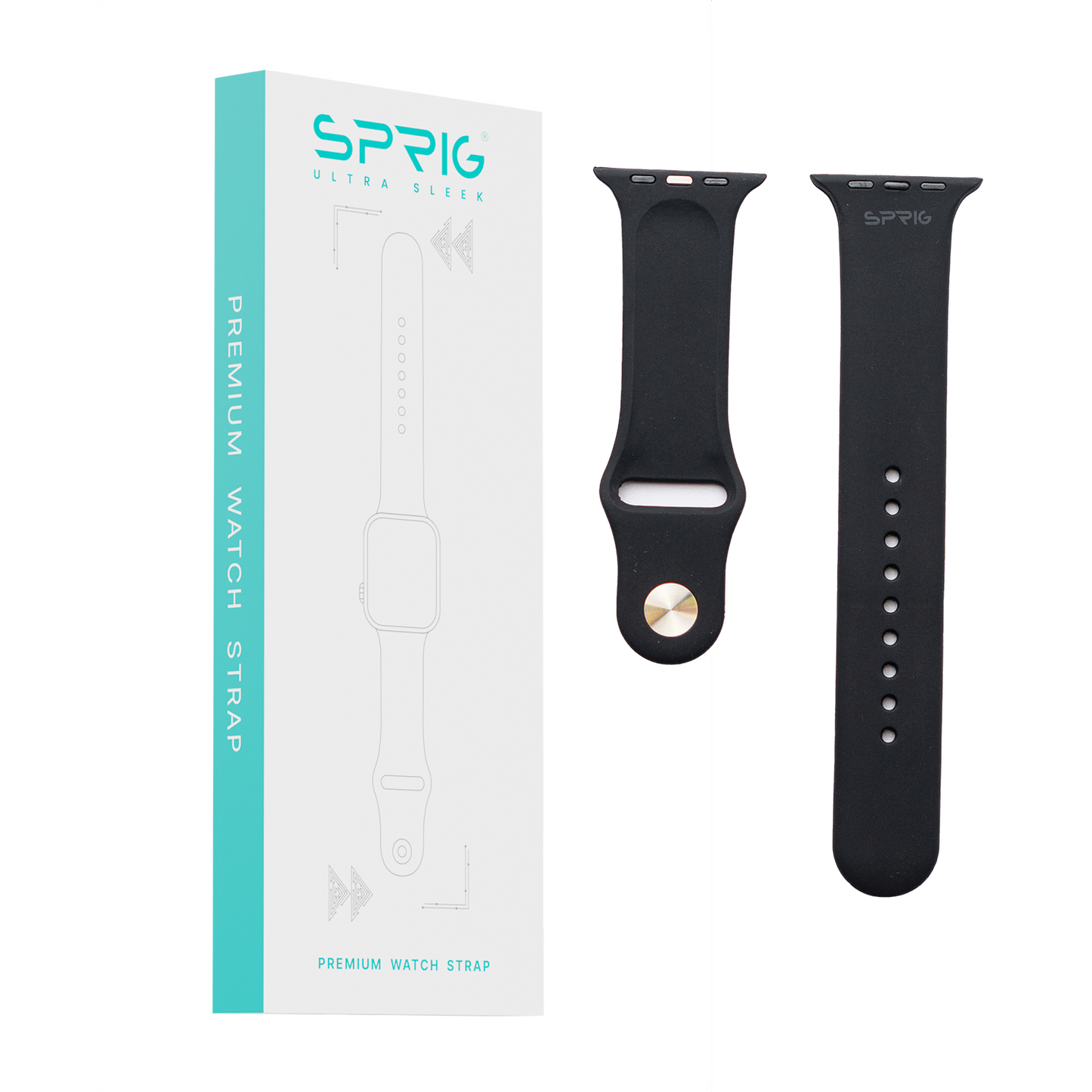 Soft Silicone Strap-Black
