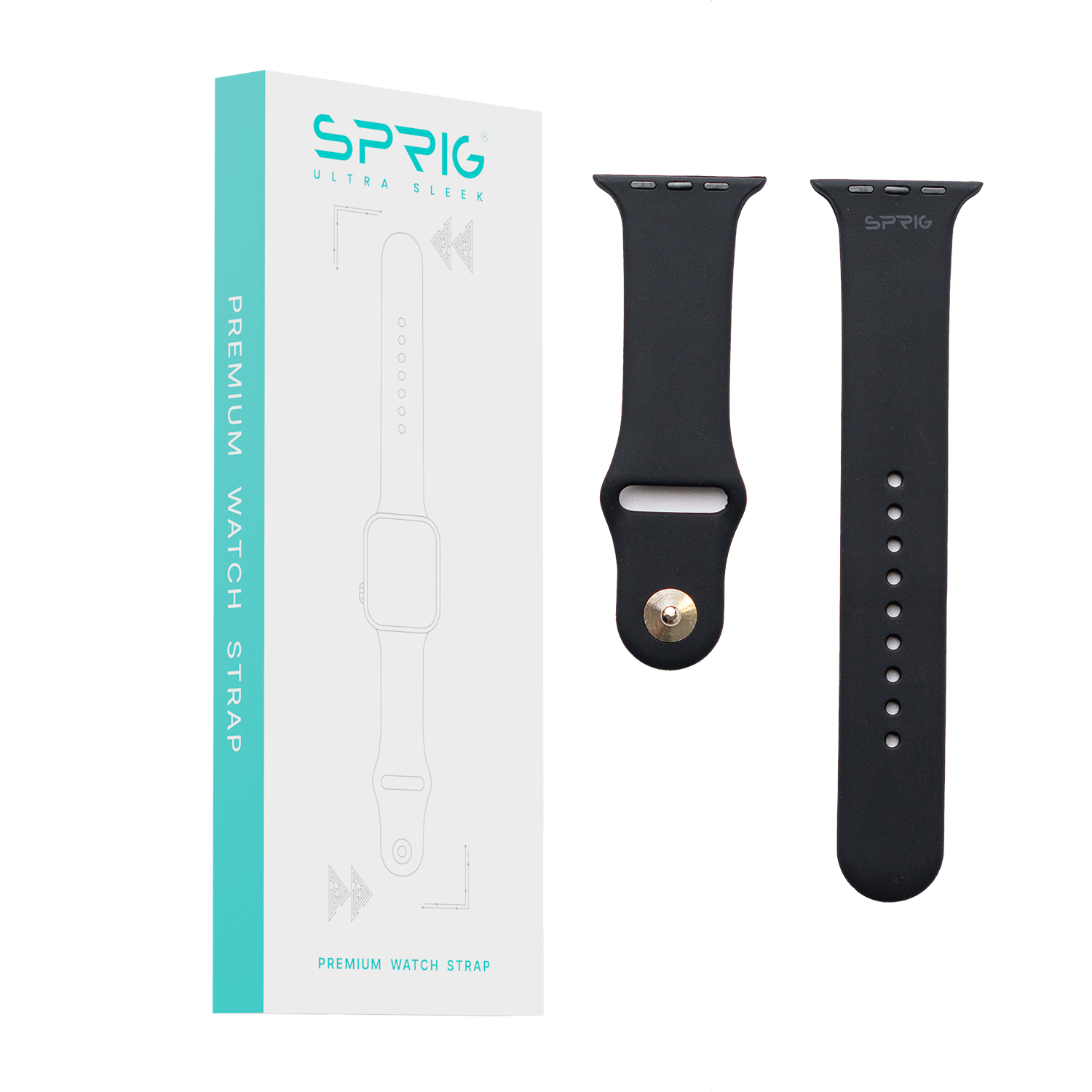 Soft Silicone Strap-Black