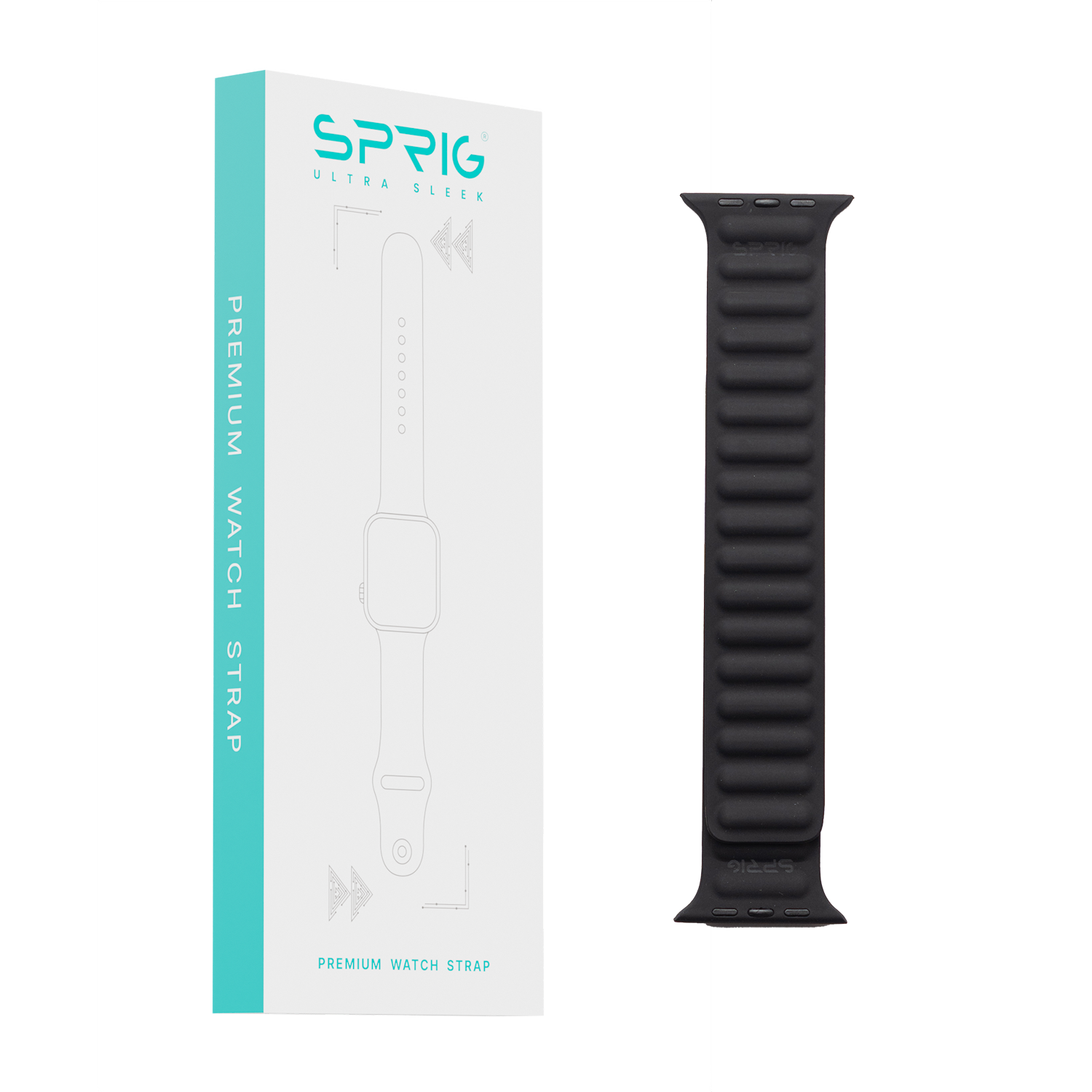 Silicone Magnetic Strap-Black