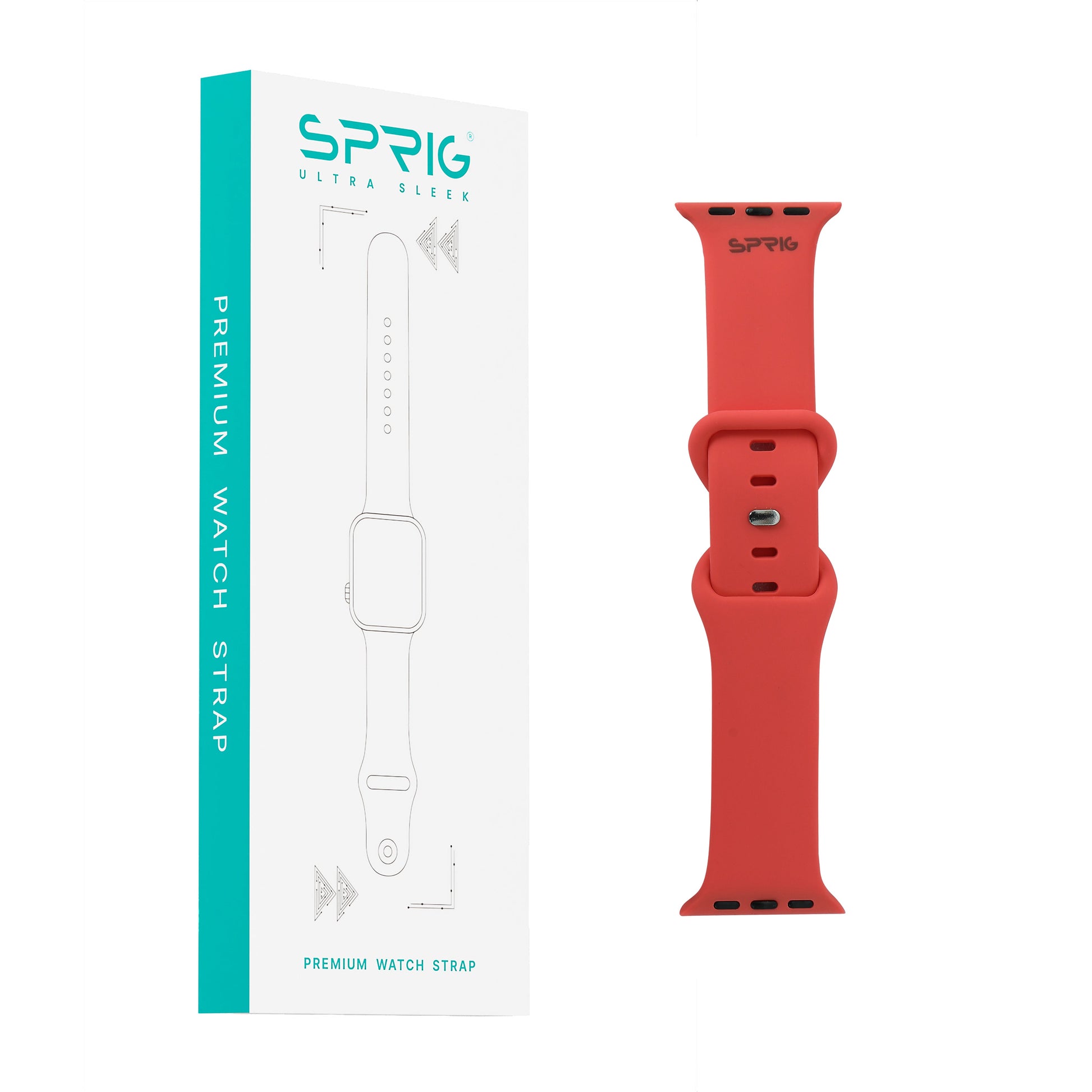 Butterfly Silicone Strap-Peach Red